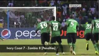 Zambia Road to Africa Cup 2012 Glory  All the Goals [upl. by Brunk]