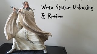 Saruman at Dol Guldur from The HobbitBOTFA Weta Statue Unboxing amp Review [upl. by Oiziruam]