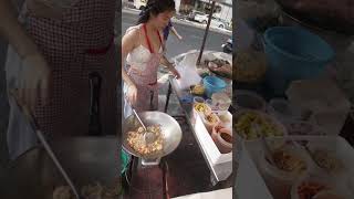 Pad Thai The most famous Thai food in the world Bangkok street food Thailand [upl. by Towrey]