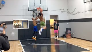 Mikey Williams Dunks On Flight Sets World Record For Longest Dunk 3 Hours [upl. by Apollus868]