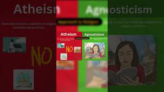 2 Differences  Atheism vs Agnosticism religionexplained history christmas religion facts [upl. by Florenza]