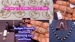 New Daimond Matching Sets with Price  New Diamond Mangalsutra Designs  Diamond Vanki Rings cmr [upl. by Yarised]