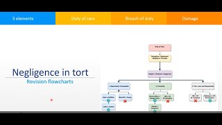 Tort revision Negligence Flowcharts [upl. by Ruben]