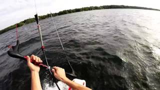 Kiteboard 2015 Kempenfelt Bay  Drift Launch Fail [upl. by Leid451]