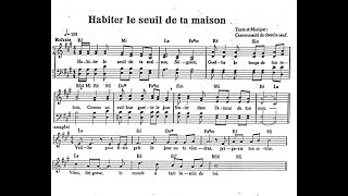 Habiter le seuil de ta maison Seigneur  Tuto voix Alto [upl. by Lecrad]