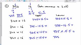 Upper and lower bounds calculations [upl. by Noelc]