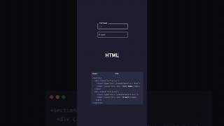 CSS Only  Input Field with Floating Text Animation  Floating label input css htmlform htmlcss [upl. by Cirilla]