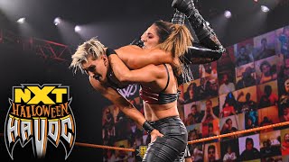 Rhea Ripley vs Raquel Gonzalez NXT Halloween Havoc Oct 28 2020 [upl. by Zebadiah]