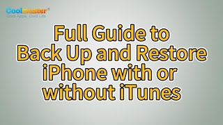 How to Back Up and Restore iPhone 4 Ways [upl. by Inoy]