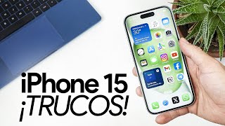 ¡TODOS los TRUCOS del IPHONE 15 [upl. by Freyah]