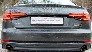 AUDI A4 B9 20TFSI QUATTRO EXHAUST SOUND [upl. by Eahc]