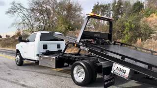 2021 RAM 5500 Cummins Diesel Century Rollback Flatbed Tow Truck [upl. by Lehmann]