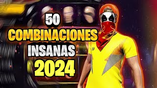 50 COMBINACIONES DE ROPA INSANAS QUE DEBES USAR EN 2024 🔥 OUTFITS INSANOS FF [upl. by Entruoc]