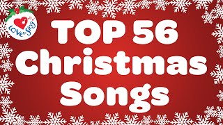 Top 56 Christmas Songs and Carols with Lyrics 🎅 [upl. by Naimaj]