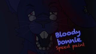 🩸BLOODY BONNIE🩸 speedpaint procreate [upl. by Harwin]