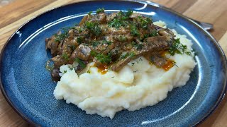 Best Beef Stroganoff amp Creamy Mashed PotatoesYoull Ever Make [upl. by Alda]