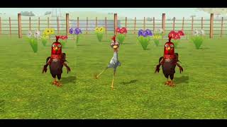 Chicken vs two Hen 🐓 dance El pollito PIO 3d games19 November 202415 [upl. by Gschu442]