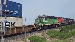 DAMAGED BN GP39 2926 CN A422  8014E at Ash  June 26 2024 [upl. by Alberto]