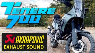 Yamaha Tenere 700 T7 Akrapovic Exhaust Sound GoPro  POV🎧 [upl. by Friedland]