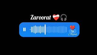 zaroorat song cover by Anjali ❤️‍🩹🎧 without music Ek Villain  Mithoon  Mustafa Zahid [upl. by Ydorb109]