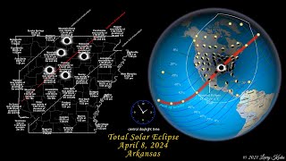 Arkansas Total Solar Eclipse  April 8 2024 [upl. by Zednanref]