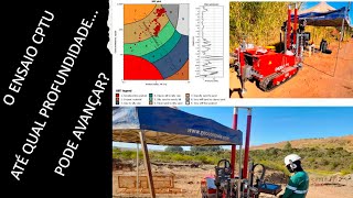 Qual a profundidade máxima de um Ensaio CPTU Cone Penetration Test With Poro Pressure Measurement [upl. by Ros]