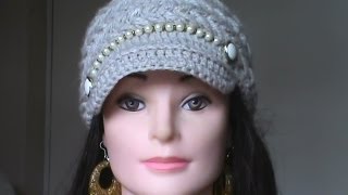 GORRA TRENZADA A CROCHET parte 1 [upl. by Anirtek]