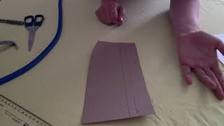 Coverting darts in to seams on a panelled skirt [upl. by Kermit]