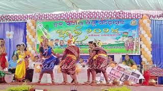 Sambalpuri folk dancekomna block level Surabhi 2024 [upl. by Burner]