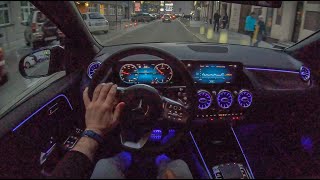 Mercedes BClass Night  4K POV Test Drive 212 Joe Black [upl. by Nwahsav]