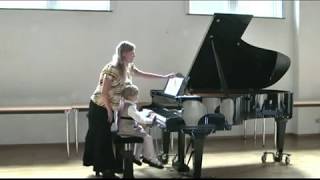 Die Russische Klavierschule  Teil 1 Piano Jugend musiziert 4 hands Twins 4 AnnHelena Schlüter [upl. by Grof]