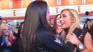 Carmella shares a special moment with the NXT locker room July 19 2016 [upl. by Oscar]