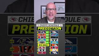 Predicting every game on the Chiefs schedule 👀 nfl shorts chiefs [upl. by Aihtenak]