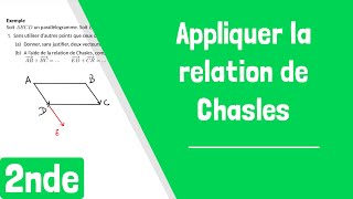 Comment appliquer la relation de Chasles [upl. by Hazeefah]