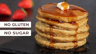 Fluffy Oat Pancakes  No Banana No Flour No Sugar  How Tasty Channel [upl. by Lothar]