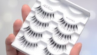 Ardell Wispies Lashes Try On amp Review  CORRIE V [upl. by Carroll]