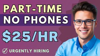 25hr PartTime NonPhone Beginner Remote Job  4 Immediately Hiring Work From Home Jobs 2024 [upl. by Melany641]