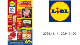 Lidl akciós újság HU 20241114  20241120 [upl. by Baillie]