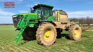 John Deere R4045 Sprays Wheat Part I [upl. by Ogdon936]