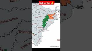 Chhattisgarh state touches the border of how many states shorts [upl. by Chon]