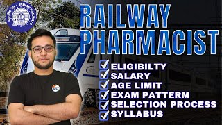 🚆Railway Pharmacist  Salary  Age Limit Selection Process  Eligibility pharmacist pharmacyindia [upl. by Nauqe]