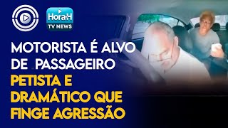 😨 Passageiro PETISTA se descontrola exagera e Grita por Socorro e quase Destrói MOTORISTA de UBER [upl. by Ayiak]