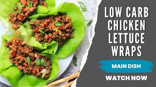 Keto PF Changs Chicken Lettuce Wraps  Low Carb Recipe [upl. by Illah]