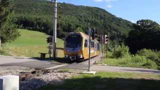 New narrow gauge trainset quotHimmelstreppequot between Kirchberg an der Pielach and Schwerbach [upl. by Dyche]