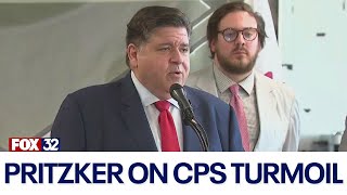 Gov Pritzker speaks out on Chicago Public Schools turmoil [upl. by Eus]