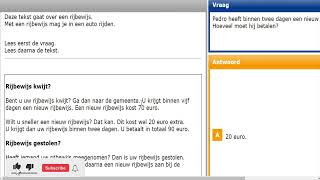 Examen Lezen inburgering A1 Tekst 7 [upl. by Shear]