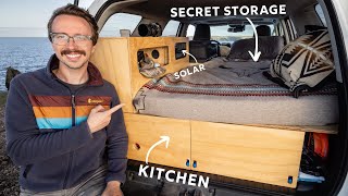 Cozy SUV Camper Conversion  2 Years on the Road  Modern 4Runner Overland Build [upl. by Tansey]