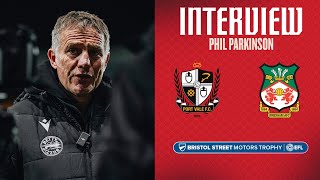 INTERVIEW  Phil Parkinson after Port Vale [upl. by Stacey542]