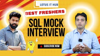 Best SQL Mock Interview  SQL Interview Questions  SQL Live Interview  SQL Class SQL Live [upl. by Jacobson]