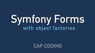 How to use object factories with Symfony Forms in CRUD API service [upl. by Nwhas]